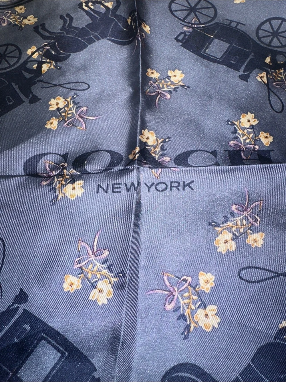 Coach 100% silk women’s scarf